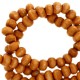 Wooden beads round 4mm Amber brown